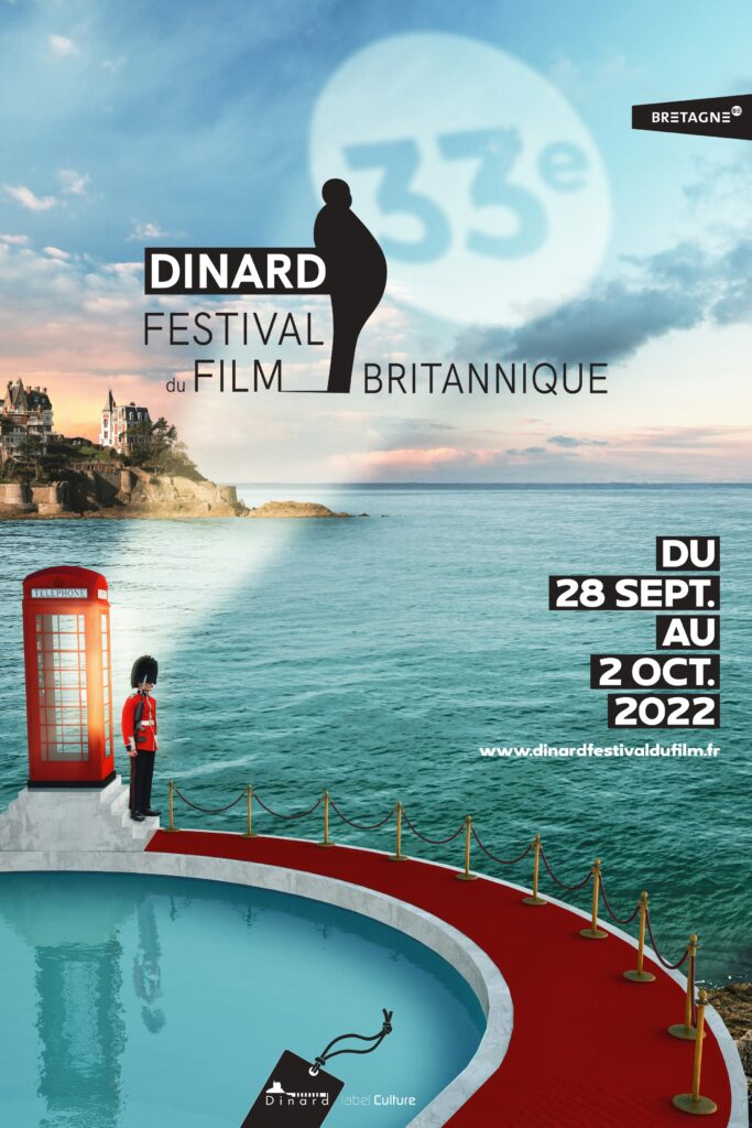 Affiche de la 33ème édition du Dinard Festival du Film britannique et irlandais qui a eu lieu en 2022.