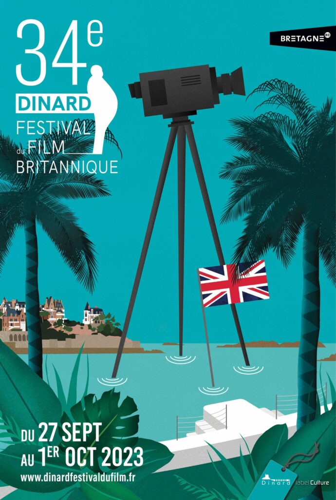 Affiche de la 34ème édition du Dinard Festival du Film britannique et irlandais.