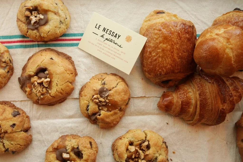 Viennoiseries proposées par la Houle Gourmande, boulangerie-pâtisserie à Saint-Briac-sur-Mer.