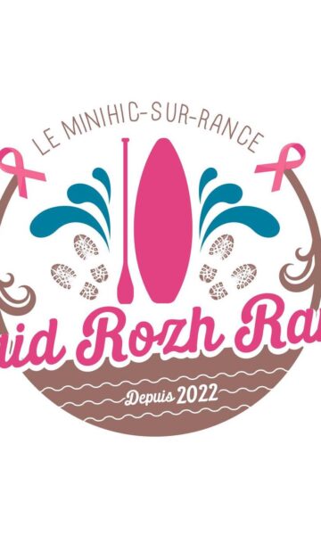 Logo du Raid Rozh Rance qui a lieu dans le cadre d'octobre rose au Minihic Sur Rance