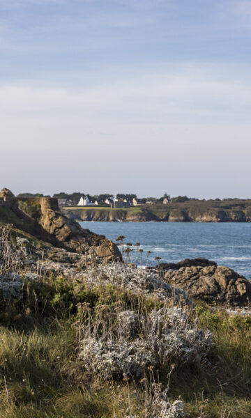 Panorama depuis la Pointe Du Décollé à Saint-Lunaire, en direction de Saint-Briac-sur-Mer. Un paysage