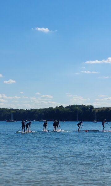 Challenge Stand Up Paddle Team-building Paddle à Dinard Côte d'Émeraude.