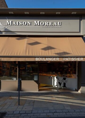 Maison Moreau Dinard Devanture de la boutique. Boulanger pâtissier au coeur du centre ville de Dinard.